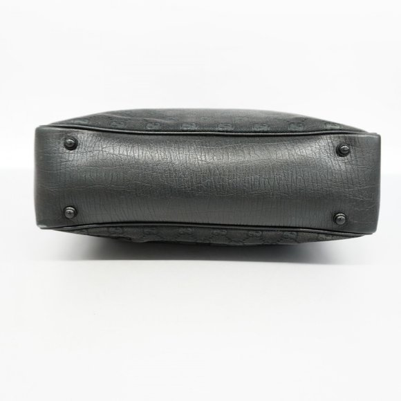 Gucci Tote Bag GG Canvas Bamboo 112530 Black Women's - Picture 3 of 14